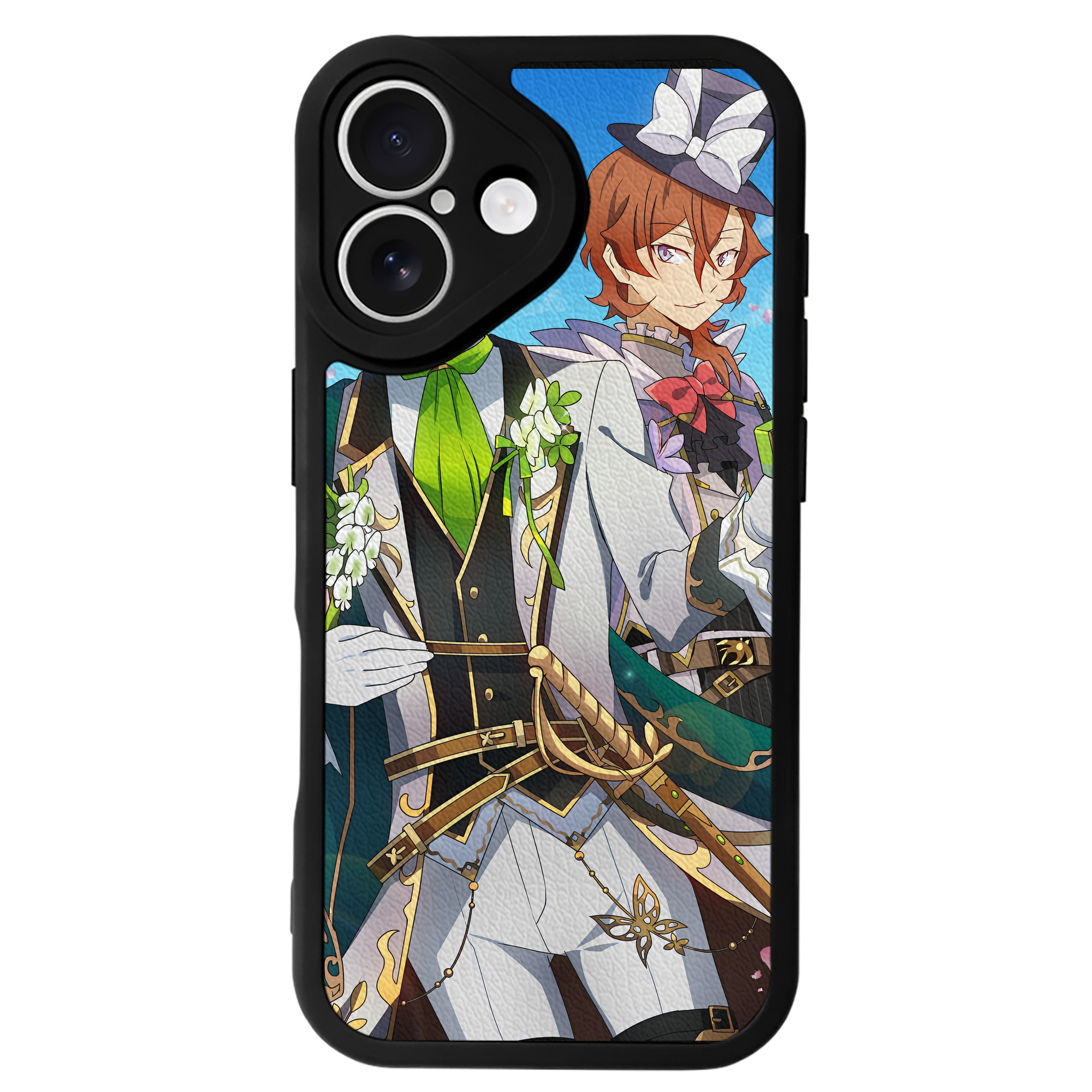 （画像用） 文豪ストレイドッグス Bungo Stray Dogs 【iPhone 16シリーズ対応】シリコンスマホケース（レザー調） 材質：シリコン